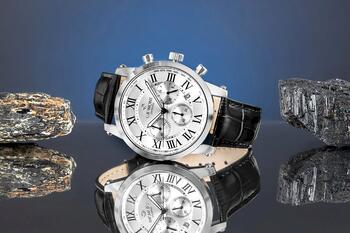 Giewont Vīriešu pulkstenis Chronograph Sapphire GW6260-A1 / sudraba (GW6260-A1)