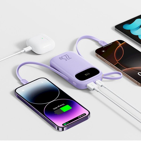 Baseus EnerFill FC21 Qpow 3 Ultra Портативный аккумулятор 20000 mAh 22.5W / фиолетовый (6932172691226)