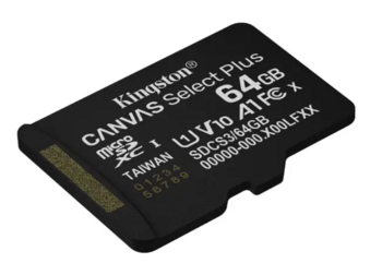 Kingston Canvas Select Plus MicroSDXC Карта памяти 64GB (SDCS3/64GBSP)