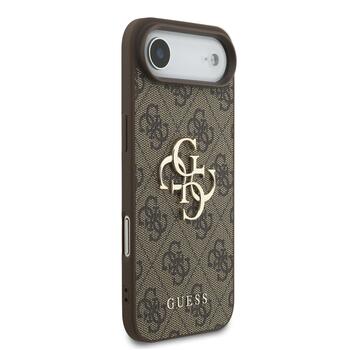 Guess PU 4G Metal Logo Strap Case Aizsargapvalks priekš Apple iPhone 17 Air (GUHCP17MP4GMGSW)