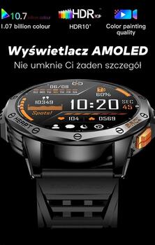 GRAVITY Smartwatch GT24-2 GPS Смарт-часы с чёрным силиконовым ремешком + белым силиконовым ремешком / чёрный (GT24-2)