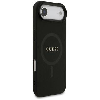 Guess Saffiano Classic Logo MagSafe Защитный чехол для iPhone Air / чёрный (GUHMP17MPSAHMCK)