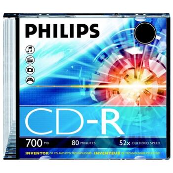 Philips CR7D5NS01/00 CD-R диск 700MB Slim Case (CR7D5NS01/00)