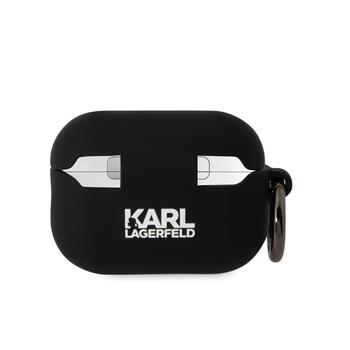 Karl Lagerfeld 3D Logo NFT Karl and Choupette Silicone Case Защитный чехол для AirPods Pro 2 / чёрный (KLAP2RUNKC)