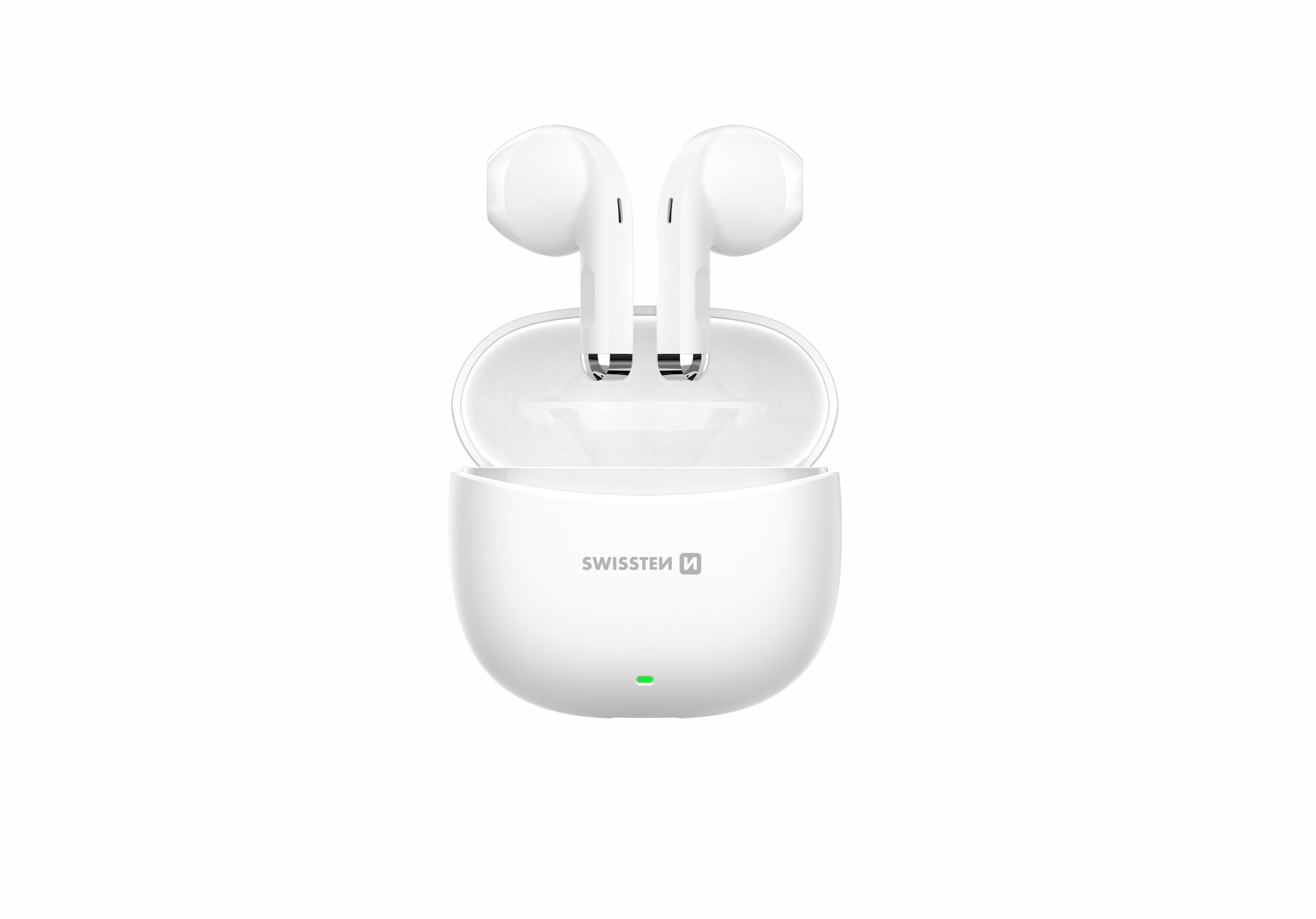 Swissten TWS Mini TUNE Bluetooth Стерео Гарнитура с Микрофоном Белые (51107097)