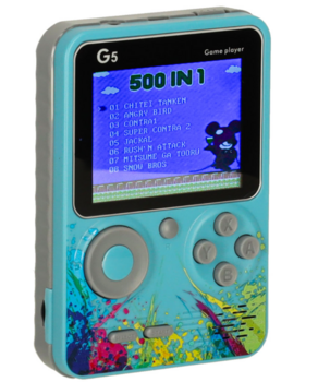 RoGer G5 Retro Mini Портативная Игровая Консоль (RO-3369-BL)