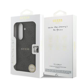 Guess PU Leather 4G Colored Ring Magnetic Case Aizsargapvalks priekš Samsung Galaxy Z Fold 7 / melns (GUHMZFD7P4MSEGCK)