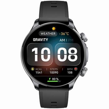 Smartwatch Gravity Viedpulkstenis ar 2 siksniņām GT35-1 / melns (GT35-1)