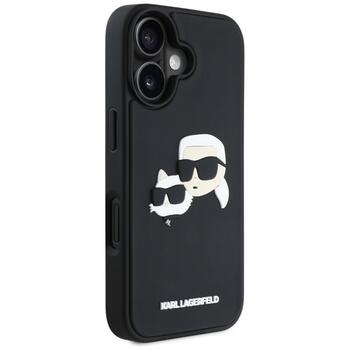 Karl Lagerfeld HC 3D Aizsargapvalks priekš Apple iPhone 16 (KLHCP16SRBCKCHLK)