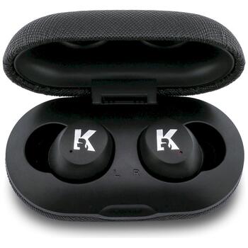 Karl Lagerfeld Saffiano Logo ENC Беспроводные наушники / чёрный (KLTWSPSALMK)