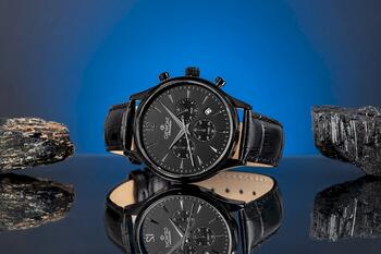 Giewont Vīriešu pulkstenis Chronograph Sapphire GW6310-A1 / melns (GW6310-A1)