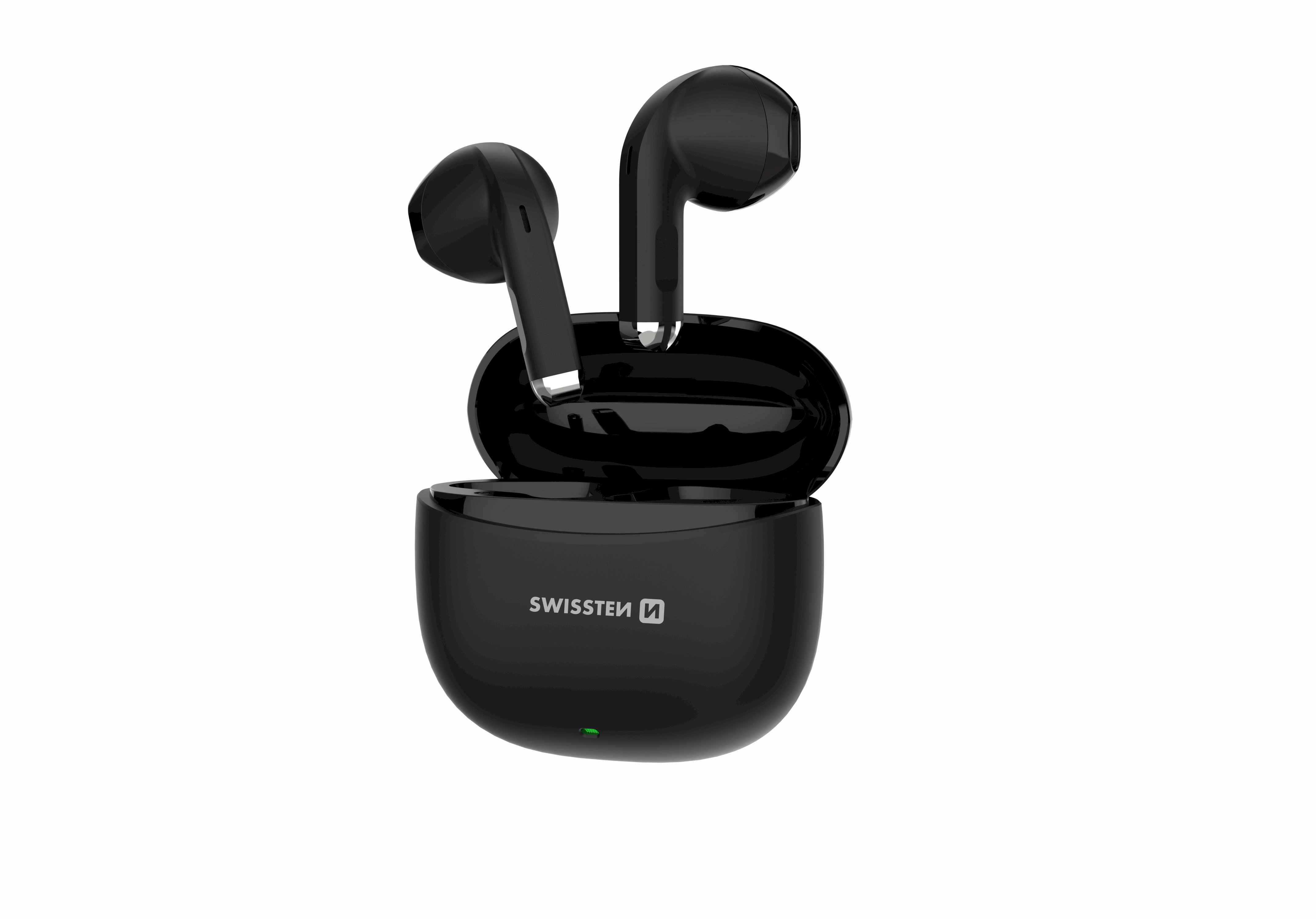 Swissten TWS Mini TUNE Bluetooth Стерео Гарнитура с Микрофоном Черная (51107096)