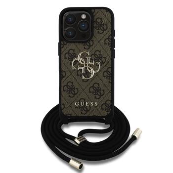 Guess GUHCP16LP4GMGCRW PU 4G Metal Logo Crossbody Strap Case Чехол для Apple iPhone 16 Pro (GUHCP16LP4GMGCRW)