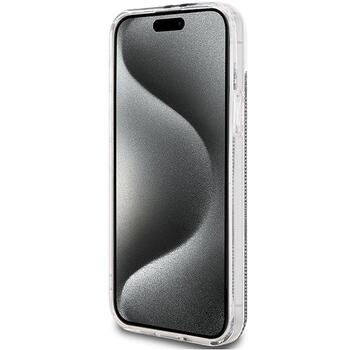 Guess GUHCP15MH4PSEGK Hardcase IML 4G Gold Stripe Aizsargapvalks priekš iPhone 15 Plus/14 Plus 6.7