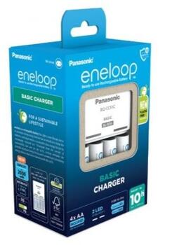 Panasonic Eneloop Smartplus Baterijas Lādētājs + 4x AA 2000 mAh (K-KJ55MCD40E)