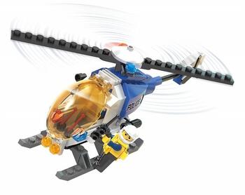 Blocki MyPolice Policijas Helikopters / KB0655 / Konstruktors ar 95 detaļām / Vecums 6+ (KB0655)