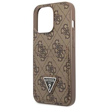 Guess GUHCP13LP4TPW Hardcase 4G Triangle Logo Cardslot Защитный чехол для iPhone 13 Pro / 13 6,1