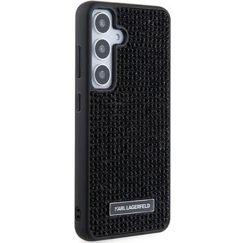 Karl Lagerfeld KLHCS24MHDSPRK Hardcase Rhinestone Metal Logo Aizsargapvalks priekš S24+ S926 / melns (KLHCS24MHDSPRK)
