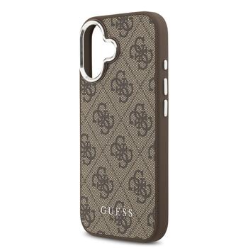 Guess 4G MagSafe Case Защитный чехол для iPhone 17 / коричневый (GUHMP17SP4GSSMCW)
