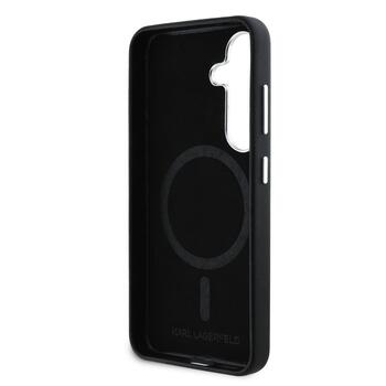 Karl Lagerfeld PU Saffiano Metal Logo and Frame Case Чехол для Samsung Galaxy S25 Plus (KLHMS25MPSAFWMCK)