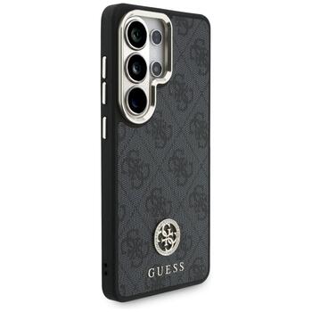 Guess 4G Big Rhinestone Triangle Strap MagSafe Aizsargapvalks priekš Samsung Galaxy S26 Ultra / melns (GUHMS26LP4G4DCSK)
