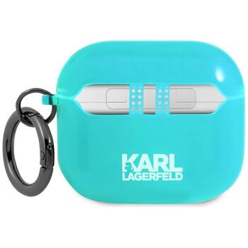 Karl Lagerfeld KLA3UCHFL Aizsargapvalks priekš AirPods 3 Choupette / zils (KLA3UCHFL)