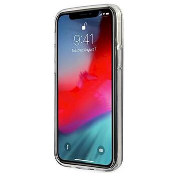 Guess GUHCP12LPCUGLSBL Glitter Gradient Script Aizsargapvalks priekš iPhone 12 Pro Max 6,7
