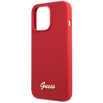 Guess GUHCP13XLSLMGRE Silicone Vintage Gold Logo Защитный чехол для iPhone 13 Pro Max 6.7
