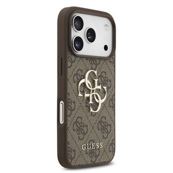 Guess PU 4G Metal Logo Strap Case Чехол для Apple iPhone 17 Pro (GUHCP17LP4GMGSW)