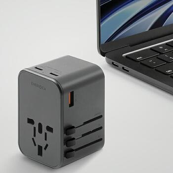 Energea TravelWorld GaN65 USB-C PD 65 Вт + универсальный адаптер PPS 55 Вт (TWA-GAN65-GUN)