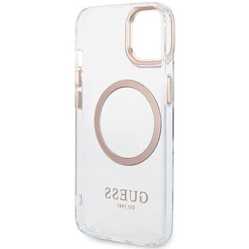 Guess GUHMP15MHTRMD Metal Outline Magsafe Защитный чехол для iPhone 15 Plus / 14 Plus 6.7