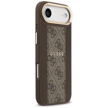 Guess 4G Stripe MagSafe Защитный чехол для iPhone 17 Air / коричневый (GUHMP17MPG4SEMCW)