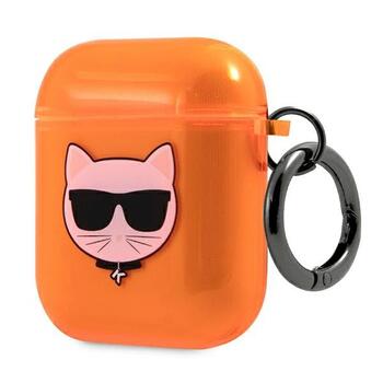 Karl Lagerfeld KLA2UCHFO AirPods cover Защитный чехол для Choupette / оранжевый (KLA2UCHFO)