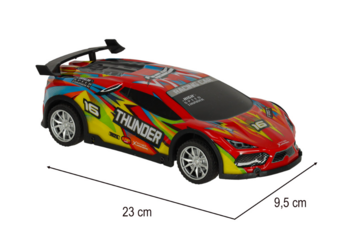 RoGer Спорткар Игрушечный Автомобиль RC с световыми эффектами 1:18 (RO-3373-RD)