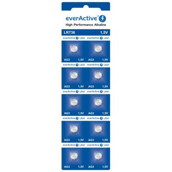 EverActive Alkaline LR736 AG3 / LR41 / 1.5V Baterijas (10gab.) (EVAG3)