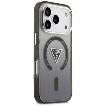 Case Guess IML Gradient Triangle Logo MagSafe Защитный чехол для iPhone 17 Pro / чёрный (GUHMP17LHGTMLCGK)