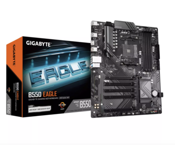 Gigabyte B550 EAGLE Mātes plate AMD Ryzen 5000 G-Series CPUs /  10+3+1 Phases VRM / 3200MHz DDR4 / 1xPCIe 4.0 + 1xPCIe 3.0 M.2 / 1GbE LAN / USB 3.2 Gen 2 (B550 EAGLE)