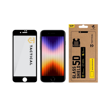 Tactical Glass Shield 5D Защитное стекло для Apple iPhone 7/8/SE2020/SE2022 / чёрный (TA-2452035)