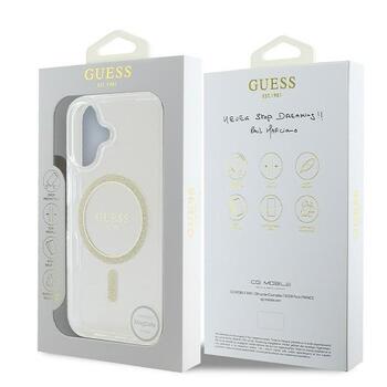 Guess GUHMP16SHFGERET IML Glitter Circle MagSafe Защитный чехол для iPhone 16 6.1