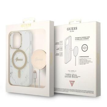 Guess Set GUBPP14LHMEACSH Защитный чехол с зарядным устройством для iPhone 14 Pro 6,1