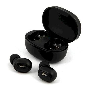 Guess Headphones Bluetooth GUTWST30BKTWS Беспроводные наушники + док-станция / чёрный (GUTWST30BK)