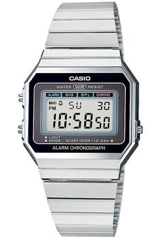 CASIO A700WE-1AEF Unisex pulkstenis / Sudraba (A700WE-1AEF)
