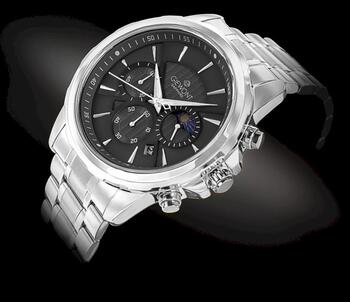 Giewont Chronograph Sapphire Vīriešu rokas pulkstenis GW9460-B2 / sudraba (GW9460-B2)