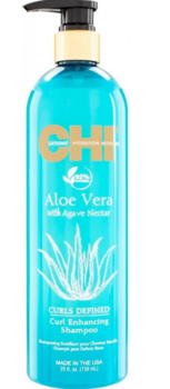CHI Aloe Vera Curls Defined Curl Укрепляющий Шампунь 739ml (633911811399)