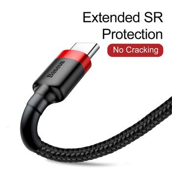Baseus Cafule Series Data Cable Кабель для передачи данных USB-A - USB-C 2A 3m / красный/чёрный (CATKLF-U91)