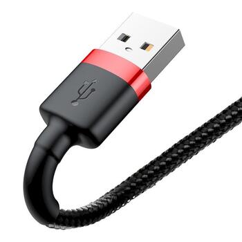 Baseus Cafule USB Lightning Кабель для зарядки 2.4A 1m / красный/чёрный (CALKLF-B19)