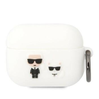 Karl Lagerfeld KLACAPSILKCW AirPods Pro Защитный чехол / белый (KLACAPSILKCW)