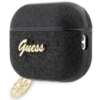 Guess GUAP2GLGSHK Защитный чехол для AirPods Pro 2 (2022/2023) Glitter Flake 4G Charm / чёрный (GUAP2GLGSHK)