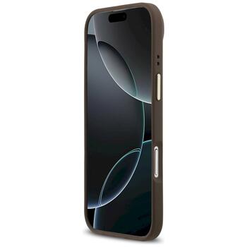 Guess 4G Stripe MagSafe Защитный чехол для iPhone 17 Air / коричневый (GUHMP17MPG4SEMCW)