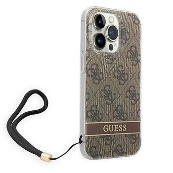 Guess GUOHCP14XH4STW Hardcase 4G Print Strap Защитный чехол для iPhone 14 Pro Max 6,7